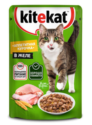 Kitekat (курица) в желе 85г