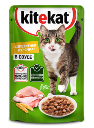 Kitekat (курица) в соусе 85г