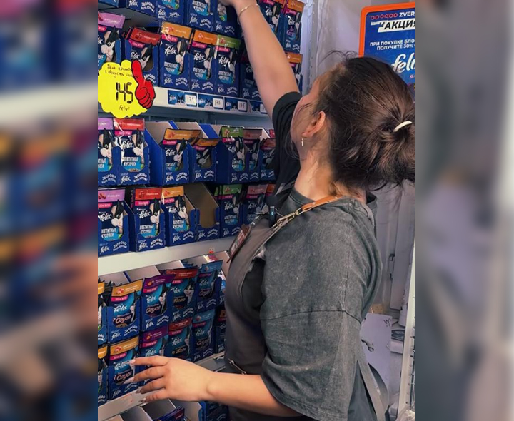 Приёмка и выкладка товара на полки магазина