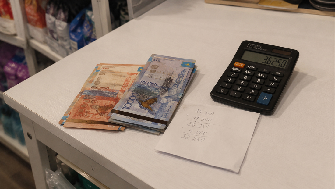 Доход продавца ZooZverOK — тенге, чек и расчёт