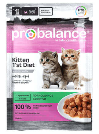 ProBalance влаж. (КОТЯТА, КРОЛИК) желе 85г