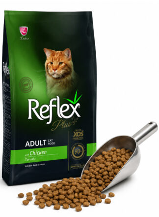reflex + для взрослых кошек-курица (весовой, 1 кг)