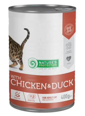 Nature's Protection ж/б. (СТЕРИЛ., КУРИЦА, УТКА) 400г