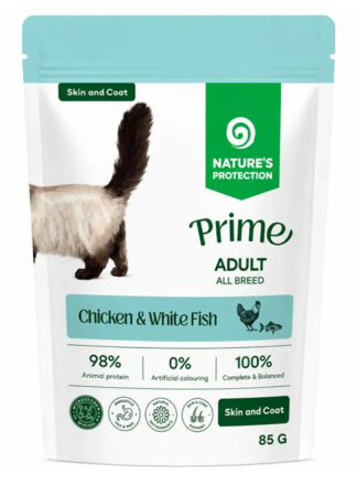 Nature's Protection Prime (КОЖА/ШЕРСТЬ, КУРИЦА, РЫБА) 85г